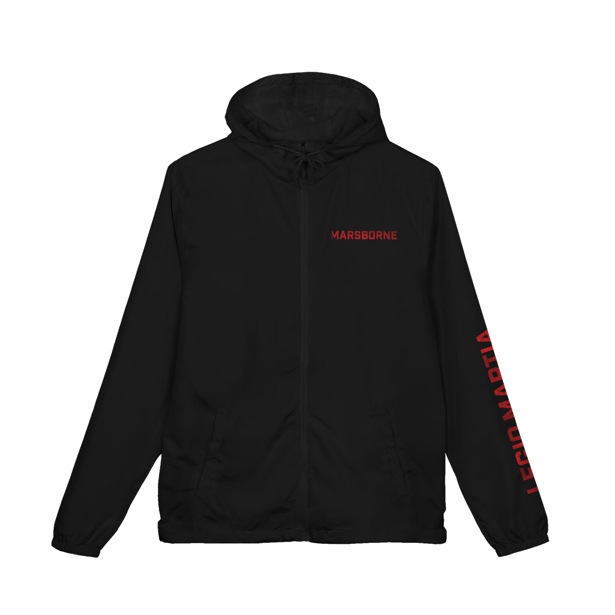 Marsborne Cloak windbreaker, black, front