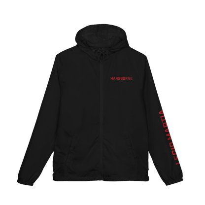 Marsborne Cloak windbreaker, black, front